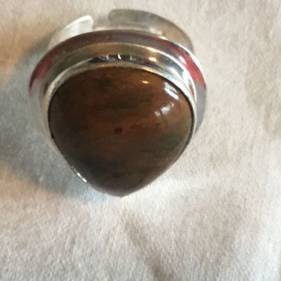 NWOT. Sterling Silver Ocean Jasper Ring - Picture 9 of 13
